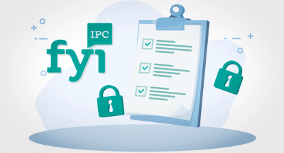 IPC FYI Logo next to an animated clipboard