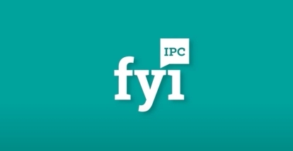 Text reading "IPC FYI" on a teal background.