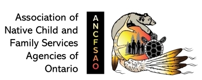 Le logo de l'Association of Native Child and Family Service Agencies of Ontario (Association des agences de services à l'enfance et à la famille autochtones de l'Ontario)